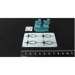 Metallic Details Mdr3527 1/35 Pilot Seats For Uh-60 Sh-60 Mh-60 Early 3d Printed Detail Set