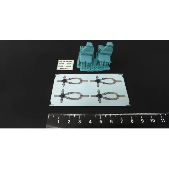 Metallic Details Mdr3527 1/35 Pilot Seats For Uh-60 Sh-60 Mh-60 Early 3d Printed Detail Set