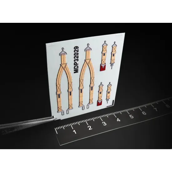 Metallic Details Mdp32029 1/32 3d Pilot Seatbelt Decals For P-47 Thunderbolt P-51 Mustang Set For 2 Seats