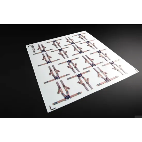 Metallic Details Mdp32031 1/32 3d Cabin Seatbelt Decals For Uh-60 Black Hawk Set For 15 Seats