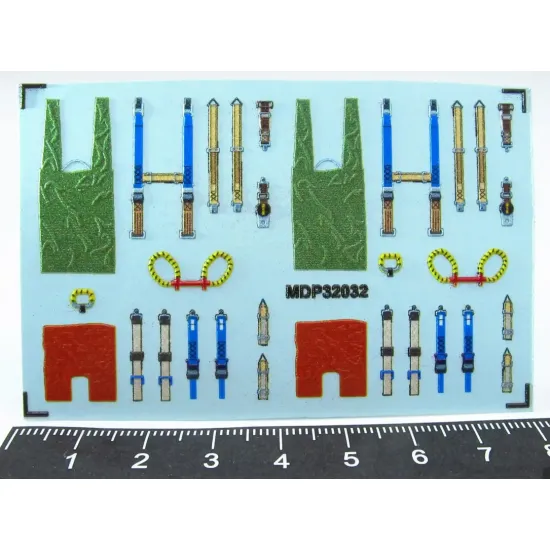 Metallic Details Mdp32032 1/32 3d Seatbelt Decals For Martin-baker Mk 4 Ejection Seat Set For 2 Seats