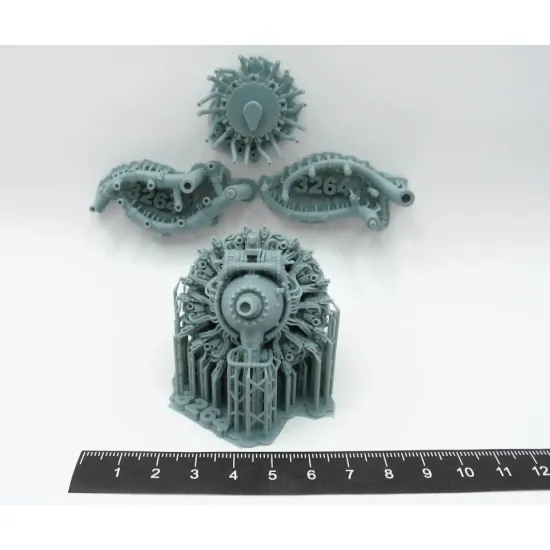 Metallic Details Mdr3257 1/32 Wright R-3350 Radial Engine 3d Printed Detail Set