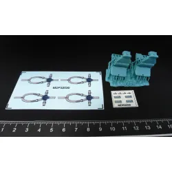 Metallic Details Mdr3259 1/32 Pilot Seats For Uh-60 Sh-60 Mh-60 Early 3d Printed Detail Set