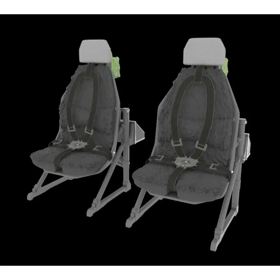 Metallic Details Mdr3259 1/32 Pilot Seats For Uh-60 Sh-60 Mh-60 Early 3d Printed Detail Set