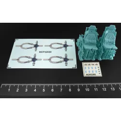 Metallic Details Mdr3260 1/32 Pilot Seats For Uh-60 Sh-60 Mh-60 Late 3d Printed Detail