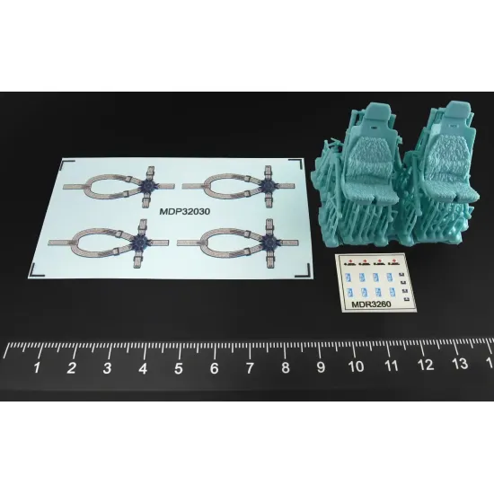 Metallic Details Mdr3260 1/32 Pilot Seats For Uh-60 Sh-60 Mh-60 Late 3d Printed Detail