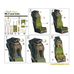Metallic Details Mdr3263 1/32 Martin-baker Mk 5 Ejection Seats 3d Printed Detail Set For 2 Seats
