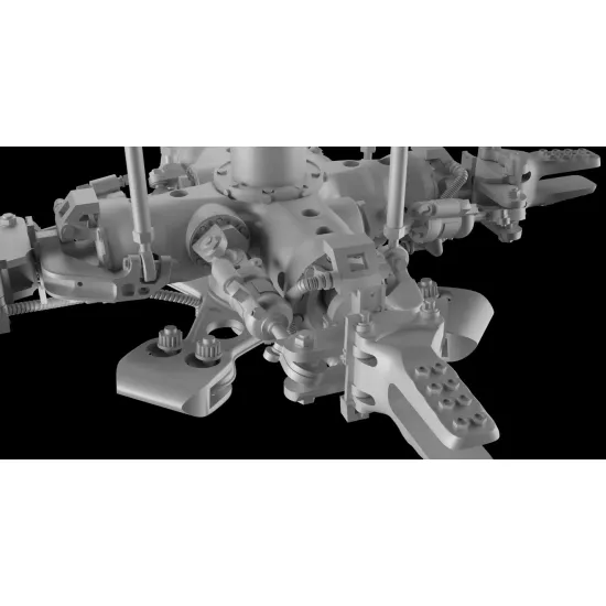 Metallic Details Mdr3266 1/32 Main Rotor For Mh-60 Uh-60 Black Hawk Hh-60 Pave Hawk 3d Printed Detail Set