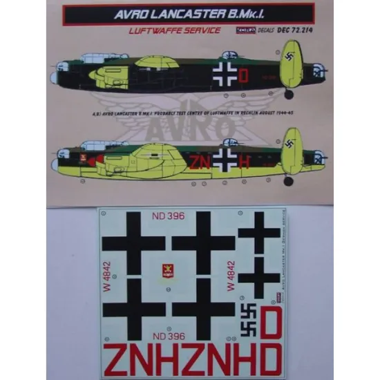 Lf Models C72214 1/72 Avro Lancaster B Mk.i Luftwaffe