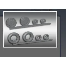 Print Scale Psr32021 1/32 Spitfire Slipper Drop Tank 90 Gallons 1 Pc Accessories Kit