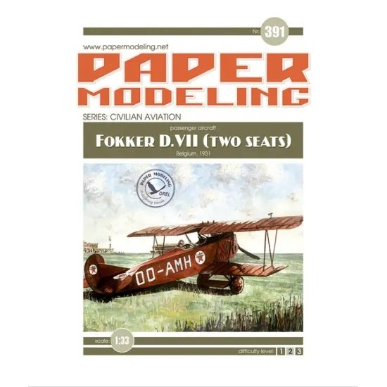 Orel391 1/33 Fokker D Vii Texaco Belgium 1931 Series Civil Aviation
