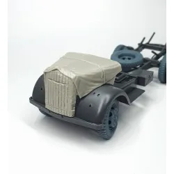 Pimp My Miniatures Afvs35-005 1/35 Opel Blitz Engine Deck With Winter Canvas Cover Tamiya Kit