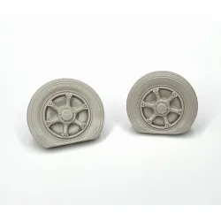Pimp My Miniatures Afvs35-010 1/35 Autoblinda Flat Tire Set Ab 41-43 Type 1 2 Pcs Wheels