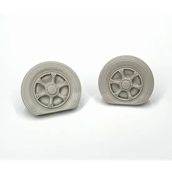 Pimp My Miniatures Afvs35-010 1/35 Autoblinda Flat Tire Set Ab 41-43 Type 1 2 Pcs Wheels