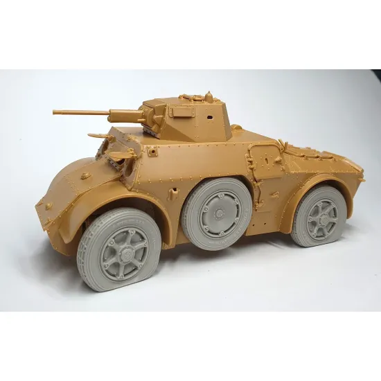 Pimp My Miniatures Afvs35-010 1/35 Autoblinda Flat Tire Set Ab 41-43 Type 1 2 Pcs Wheels