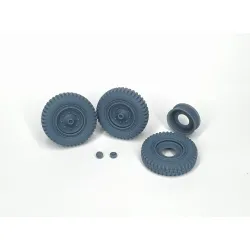 Pimp My Miniatures Afvs35-011 1/35 Sd.kfz 251 Front Wheels With Spare And Rim Weighted Type 1