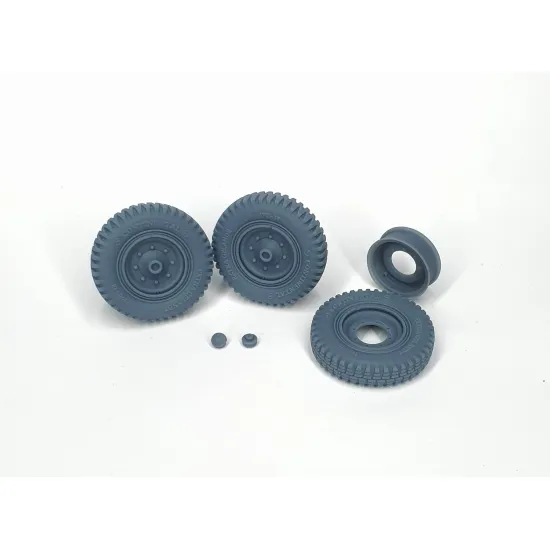 Pimp My Miniatures Afvs35-011 1/35 Sd.kfz 251 Front Wheels With Spare And Rim Weighted Type 1