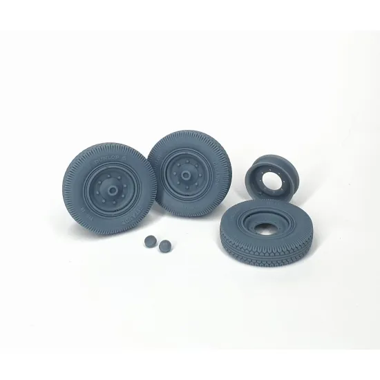 Pimp My Miniatures Afvs35-012 1/35 Sd.kfz 251 Front Wheels With Spare And Rim Weighted Type 2