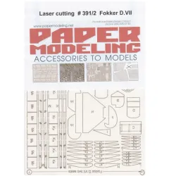 Orel391/2 1/33 Laser Cutting For Paper Model Fokker Texaco