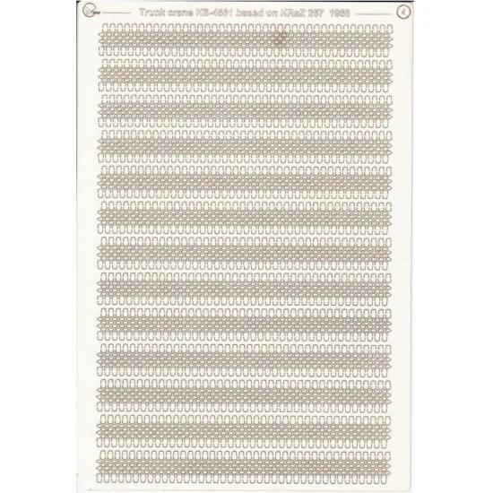 Orel394/2 1/25 Laser Cutting For Paper Model Truck Crane Ks-4561