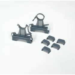 Pimp My Miniatures Afvs35-042 1/35 Travel Lock For Panther Barrel Final Db Ver And Ausf. F Hull Standing Position 2 Pcs