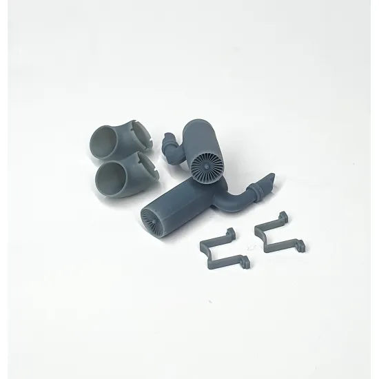 Pimp My Miniatures Afvs35-061 1/35 Flammvernichter Exhaust With Absatzkrummer Curved Hood