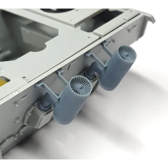 Pimp My Miniatures Afvs35-061 1/35 Flammvernichter Exhaust With Absatzkrummer Curved Hood