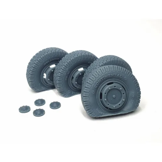 Pimp My Miniatures Afvs35-079 1/35 Sd.kfz 234 Road Wheels Flat Tires Set 4 Pcs Type 2