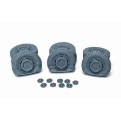 Pimp My Miniatures Afvs35-081 1/35 Sd.kfz 234 Road Wheels Flat Tires Set 9 Pcs Mix