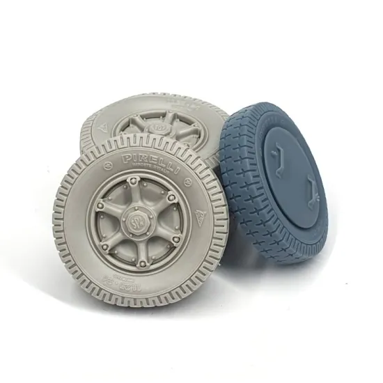 Pimp My Miniatures Afvs35-084 1/35 Camionetta As 42 Sahariana Road Wheels With Spare Weighted Type 3