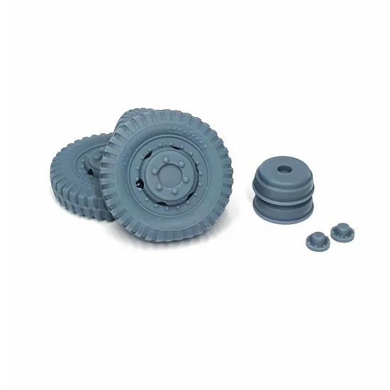 Pimp My Miniatures Afvs35-090 1/35 M2/M3/M16 Halftrack Front Wheels Set With Spare Weighted Type 1