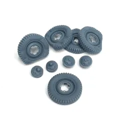 Pimp My Miniatures Afvs35-107 1/35 Vw Kubelwagen Road Wheels Flat Tires Typ 1