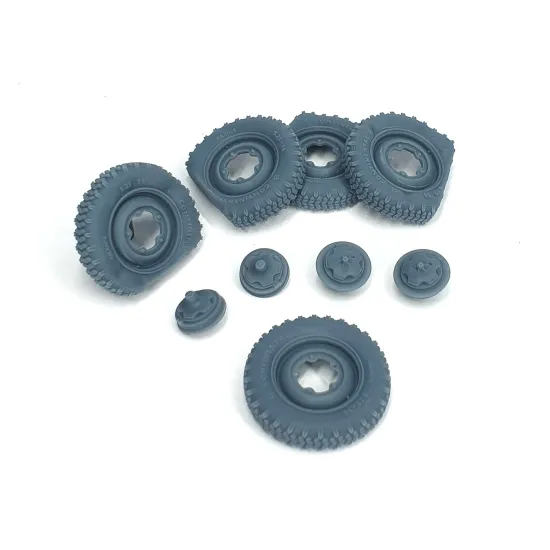 Pimp My Miniatures Afvs35-108 1/35 Vw Kubelwagen Road Wheels Flat Tires Typ 2
