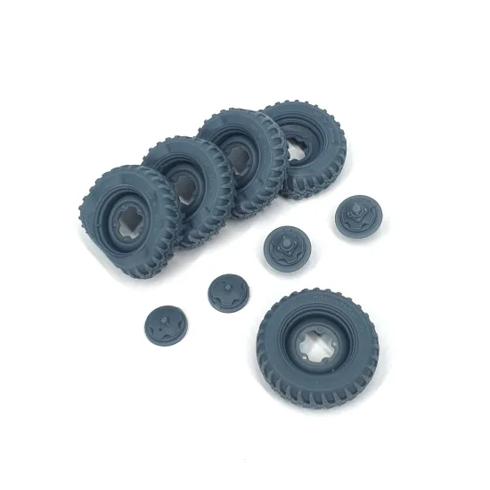 Pimp My Miniatures Afvs35-115 1/35 Vw Schwimmwagen Road Wheels Flat Tires Typ 3