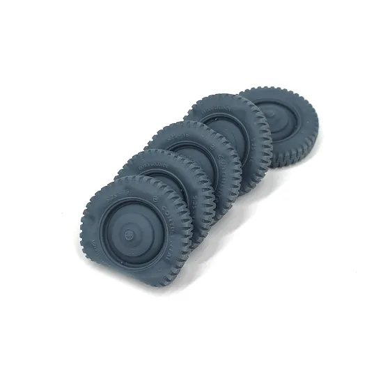 Pimp My Miniatures Afvs35-121 1/35 Vw Typ 82e Kafer Road Wheels Flat Tires With Caps Type 1