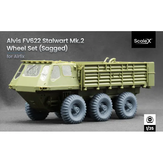 Scalex Wm-35026s 1/35 Alvis Fv622 Stalwart Mk 2 Sagged Wheel Set For Airfix