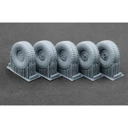 Scalex Wm-35003 1/35 Hmmwv Mt 24-bolt Ordinary Wheel Set For Icm Academy