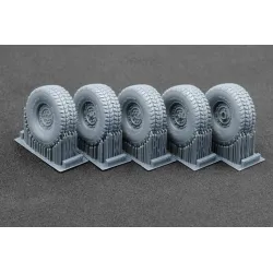 Scalex Wm-35003s 1/35 Hmmwv Mt 24-bolt Sagged Wheel Set For Icm Academy