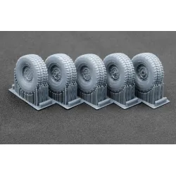 Scalex Wm-35004 1/35 Hmmwv Mt 12-bolt Ordinary Wheel Set For Icm Academy