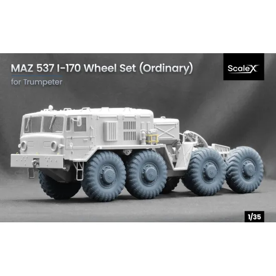 Scalex Wm-35027 1/35 Maz 537 I-170 Ordinary Wheel Set For Trumpeter