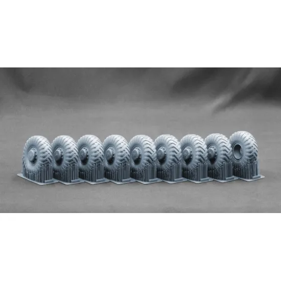 Scalex Wm-35027s 1/35 Maz 537 I-170 Sagged Wheel Set For Trumpeter