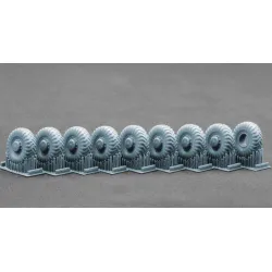 Scalex Wm-72005s 1/72 Maz 537 I-170 Sagged Wheel Set For Trumpeter Takom