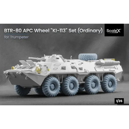 Scalex Wm-35039 1/35 Btr-80 Apc Ordinary Dt-126 Snaga Wheel Set For Trumpeter