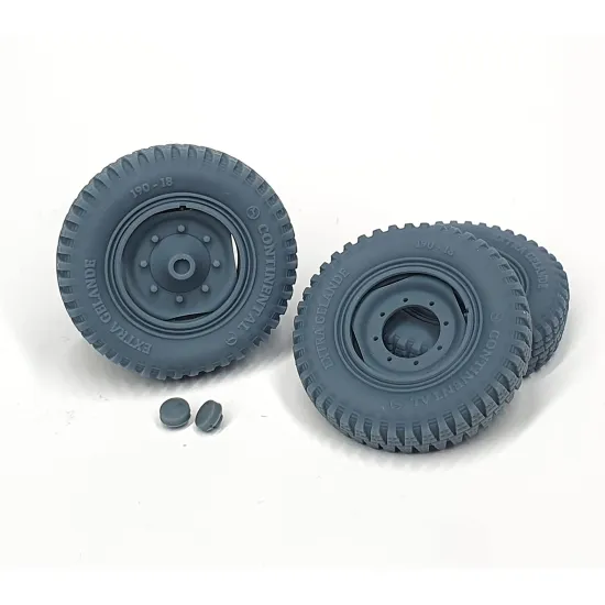 Pimp My Miniatures Afvs35-170 1/35 Sd.kfz 251 Front Wheels With Spare Weighted Late Version