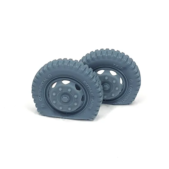 Pimp My Miniatures Afvs35-179 1/35 Opel Blitz Late Front Road Wheels Flat Tires Type 1