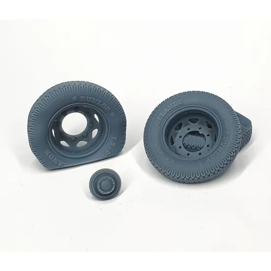 Pimp My Miniatures Afvs35-184 1/35 Opel Blitz Late Rear Road Wheels Flat Tires Type 2
