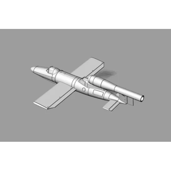 Brengun Brs144071 1/144 V-1 Reichenberg Iii Two Seater Resin Kit Of German Flying Bomb Trainer