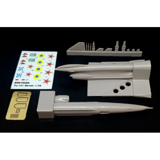 Brengun Brs72025 1/72 Tu-141 Strizh Resin Constr Kit Of Soviet Jet Drone