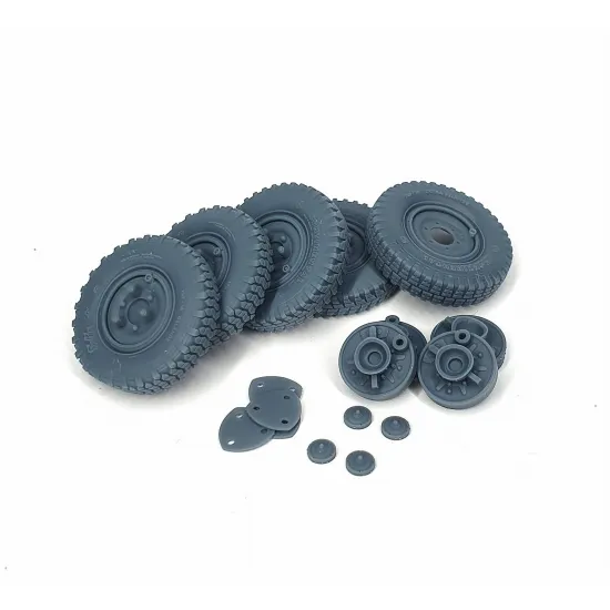 Pimp My Miniatures Afvs35-213 1/35 Sd.kfz 222 Early Road Wheels Set With Spare Weighted Mix For Tamiya