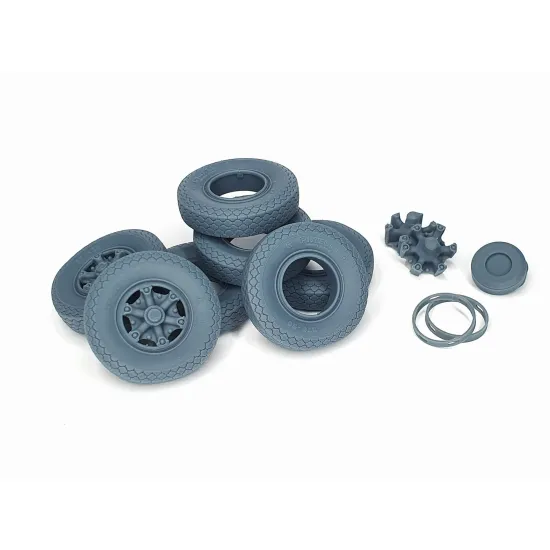 Pimp My Miniatures Afvs35-228 1/35 Lancia 3ro Road Wheels Set With Spare Type 2